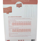 Size Me Sewing Florence Trousers Pattern Back