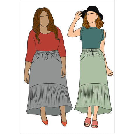 Size Me Sewing Serene Skirt Pattern Cover