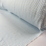 Sky dot cotton white blue woven trousering fabric roll