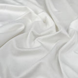 Snowdon Jersey Viscose Elastane Stretch Soft White Knitted Fine Dress Fabric