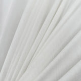 Snowdon Jersey Viscose Elastane Stretch Soft White Knitted Fine Dress Fabric Cu1
