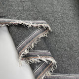 Soft Chambray Grey Cotton Plain Woven Shirting Fabric Fold