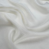 Soft Pleats Viscose Cupro Ivory Dress Fabric
