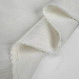 Soft Pleats Viscose Cupro Ivory Dress Fabric Fold