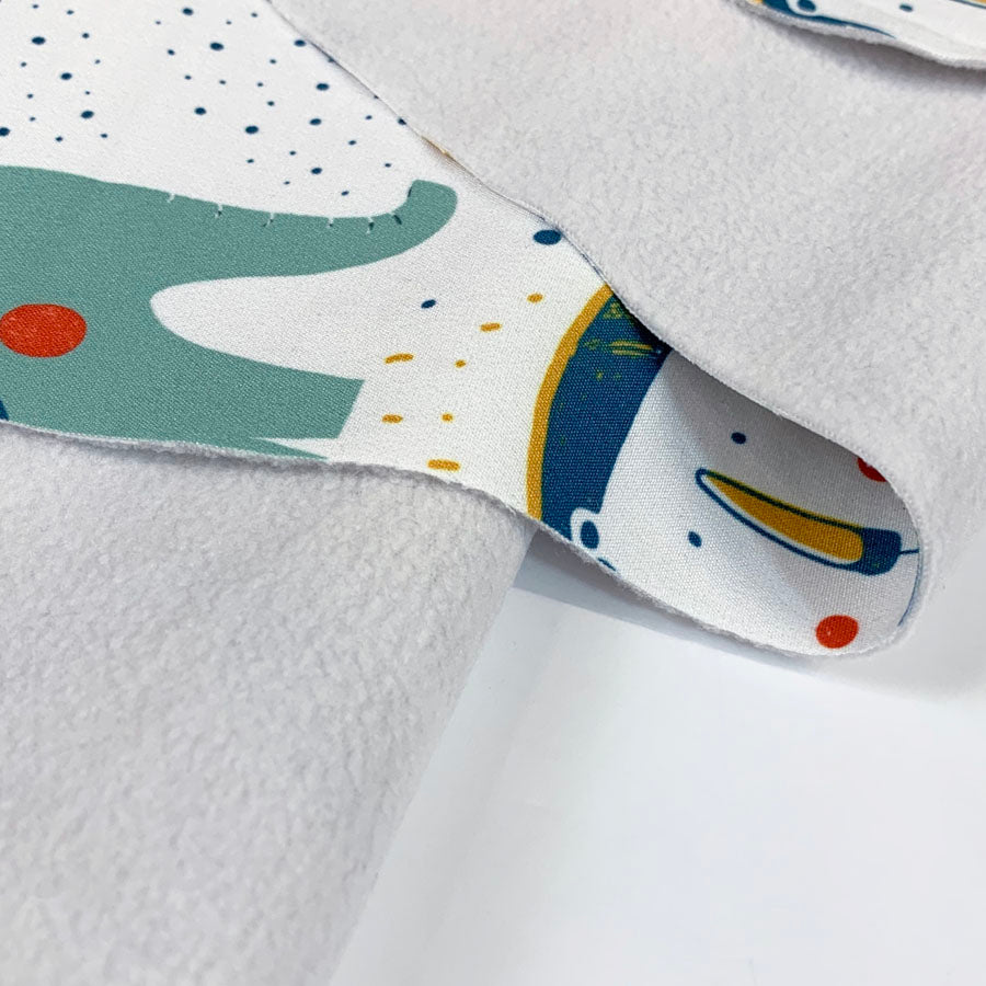 Soft Shell Funky Safari White Folds