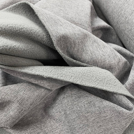 Soft Shell Melang Grey Polyester Mirco Fleece Back Fabric Close Up 9Cf423Be A9E3 4Dfc A4Ff 2817Fa3Cdfcd