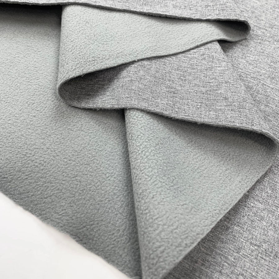 Soft Shell Melang Grey Polyester Mirco Fleece Back Fabric Fold 75Bd0Ed1 5234 43A7 B166 Db95C9F6Ffd4