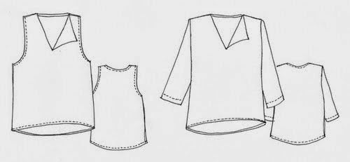 Sohie dress pattern tessuti sketch