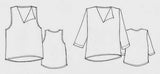 Sohie dress pattern tessuti sketch