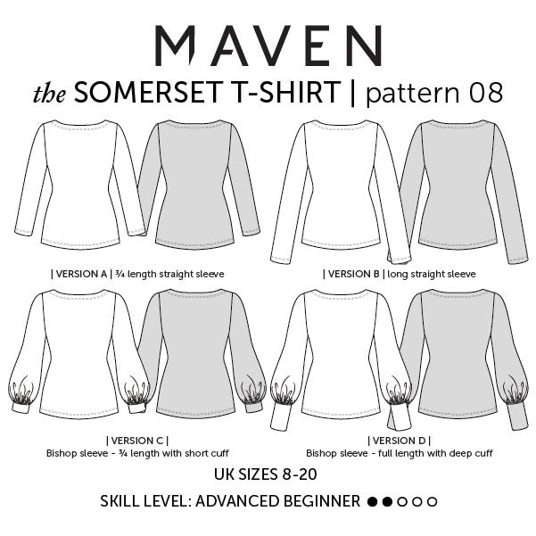 Somerset T Shirt Pattern Maven Sketch