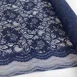 Spanish Eyes Navy Corded Lace Bridal Fabric Roll