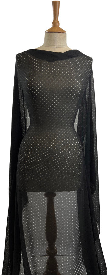 Spark The Attraction Black Hole Spotty Dressmaking Fabric Mannequin
