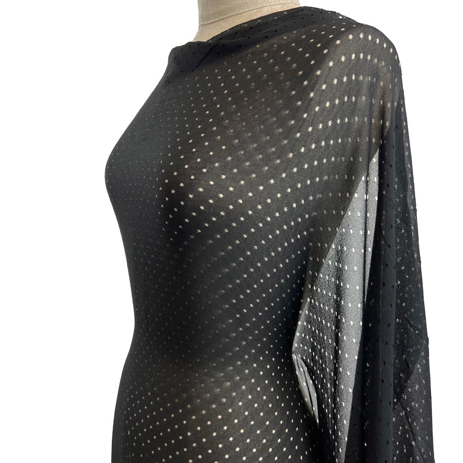 Spark The Attraction Black Hole Spotty Dressmaking Fabric Mannequin