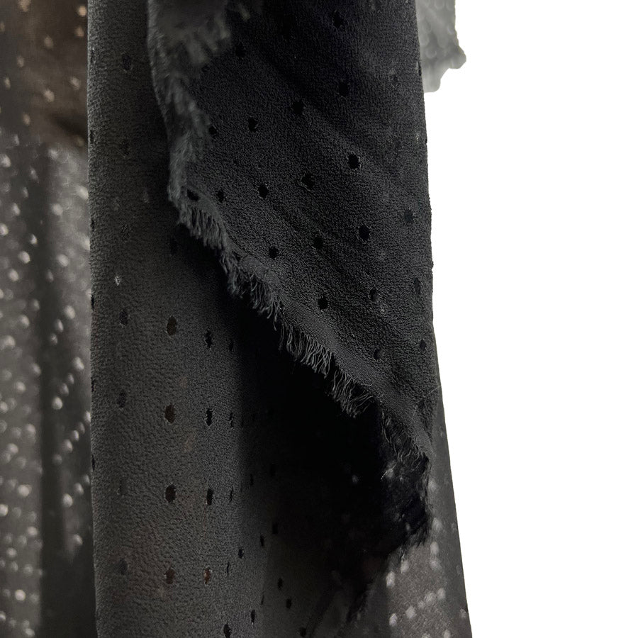 Spark The Attraction Black Hole Spotty Dressmaking Fabric Mannequin Drape