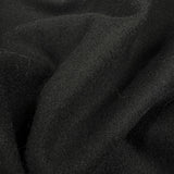 Spats Soft Black Wool Coating Fabric