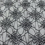 Spider Web Black Nlyon Raschel Lace Dress Fabric S