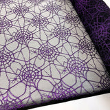 Spider Web Purple Nlyon Raschel Lace Dress Fabric R
