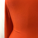 Spongle Orange Knitted Bright Viscose Lycra Jersey Fabric Manequin Dress Fabric Photo