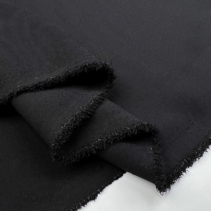Sports Gear Black Polyamide Spandex Stretch Smooth Leisure Wear Fabric Fold