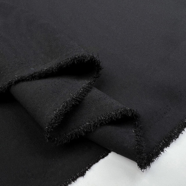Sports Gear Black Polyamide Spandex Stretch Smooth Leisure Wear Fabric Fold