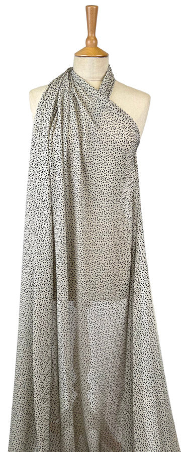 Spotted Burnout Chiffon Dress Fabric Teeny Weeny Polka Dot