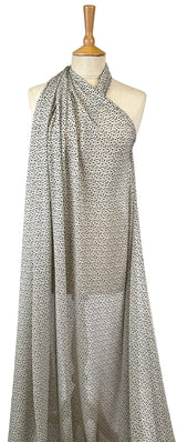Spotted Burnout Chiffon Dress Fabric Teeny Weeny Polka Dot
