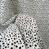 Spotted Burnout Chiffon Dress Fabric Teeny Weeny Polka Dot