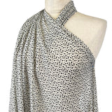 Spotted Burnout Chiffon Dress Fabric Teeny Weeny Polka Dot Side