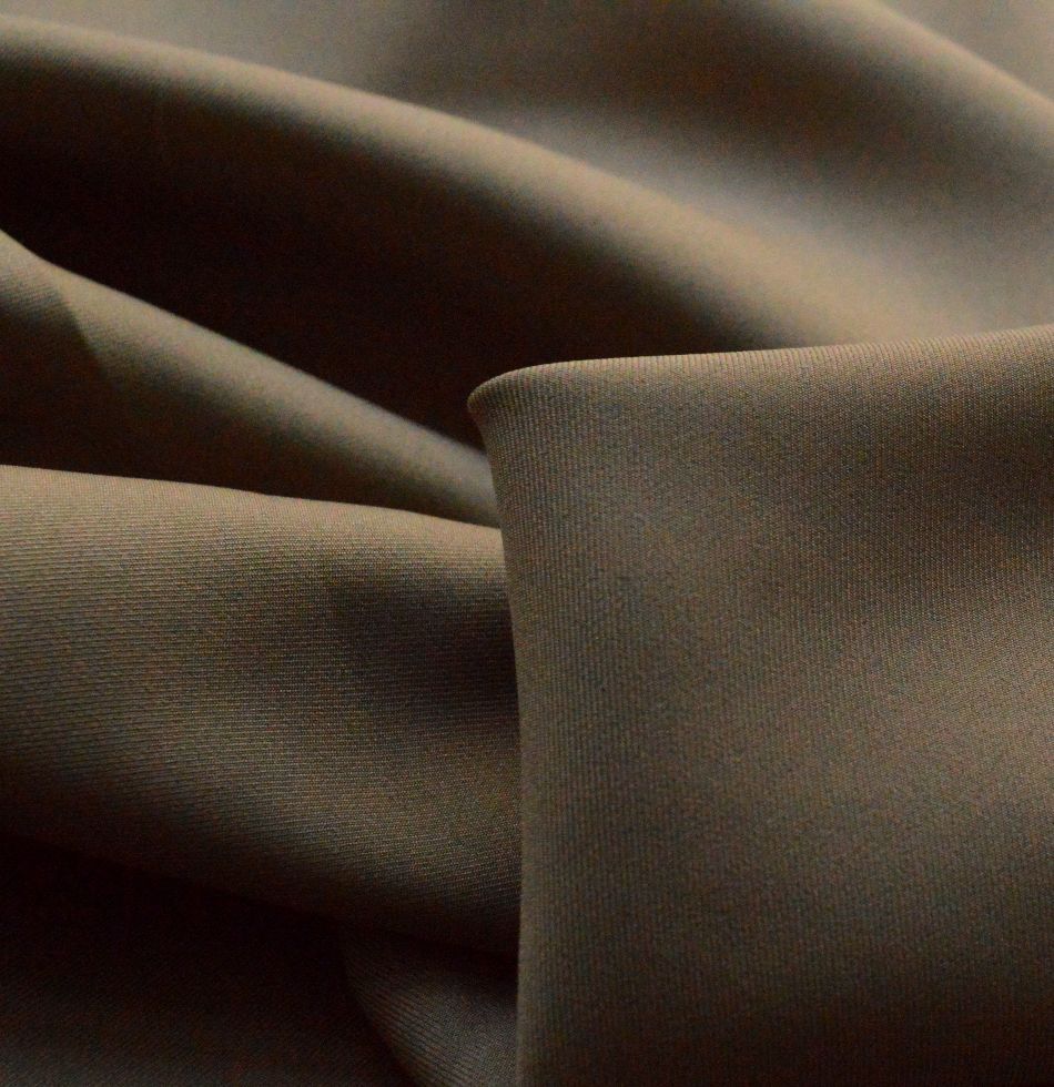 St Elsewhere Polyester Suiting Khaki Fabric Cu