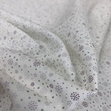 Stof Craft Dew Drop Pink Japanese Craft Cotton Fabric Small Dots Pink Gold White Like Snowflakes Fold