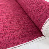 Stof Craft Majestic Cerise Japanese Craft Cotton Fabric Floral Pink Roll
