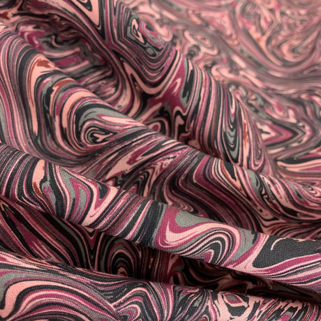 Stof Craft Marble Pink Japanese Craft Cotton Fabric Pink Purple Black Grey Fold