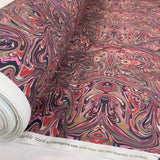Stof Craft Marble Red Japanese Craft Cotton Fabric Pink Purple Black Grey Green Orange Roll