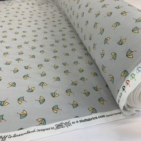 Stof Craft Umbrella Grey Japanese Craft Cotton Fabric Roll