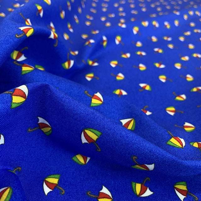 Stof Craft Umbrella Royal Japanese Craft Cotton Fabric Blue Fold