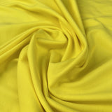 Stof Cotton Jersey Sunshine Plain Yellow Elastane Stretch Knit Fabric