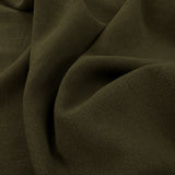 Stone Washed Linen Khaki Textured Dress Fabric