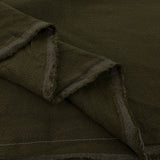 Stone Washed Linen Khaki Textured Dress Fabric Fold