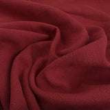 Stone Washed Linen Scarlet Red Textured Dress Fabric