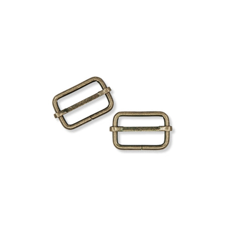 Strap Sliders Antique Brass 25Mm