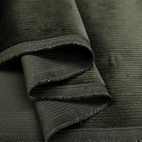 Stretch Corduroy Olive Cotton Elastane Heavyweight Trouser Fabric Fold