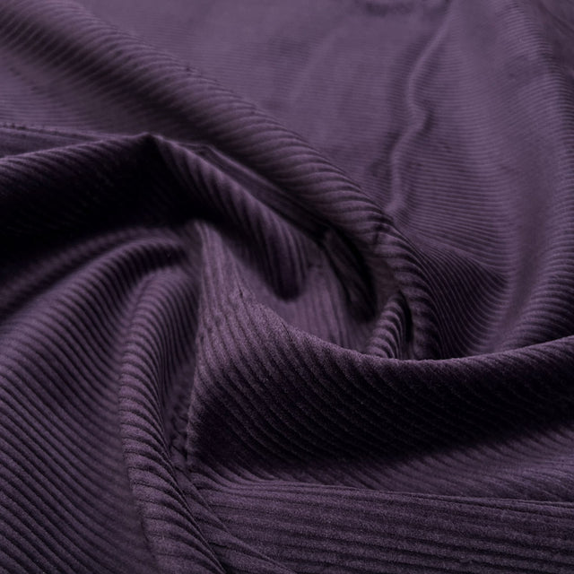 Stretch Corduroy Plum Cotton Elastane Heavyweight Trouser Fabric