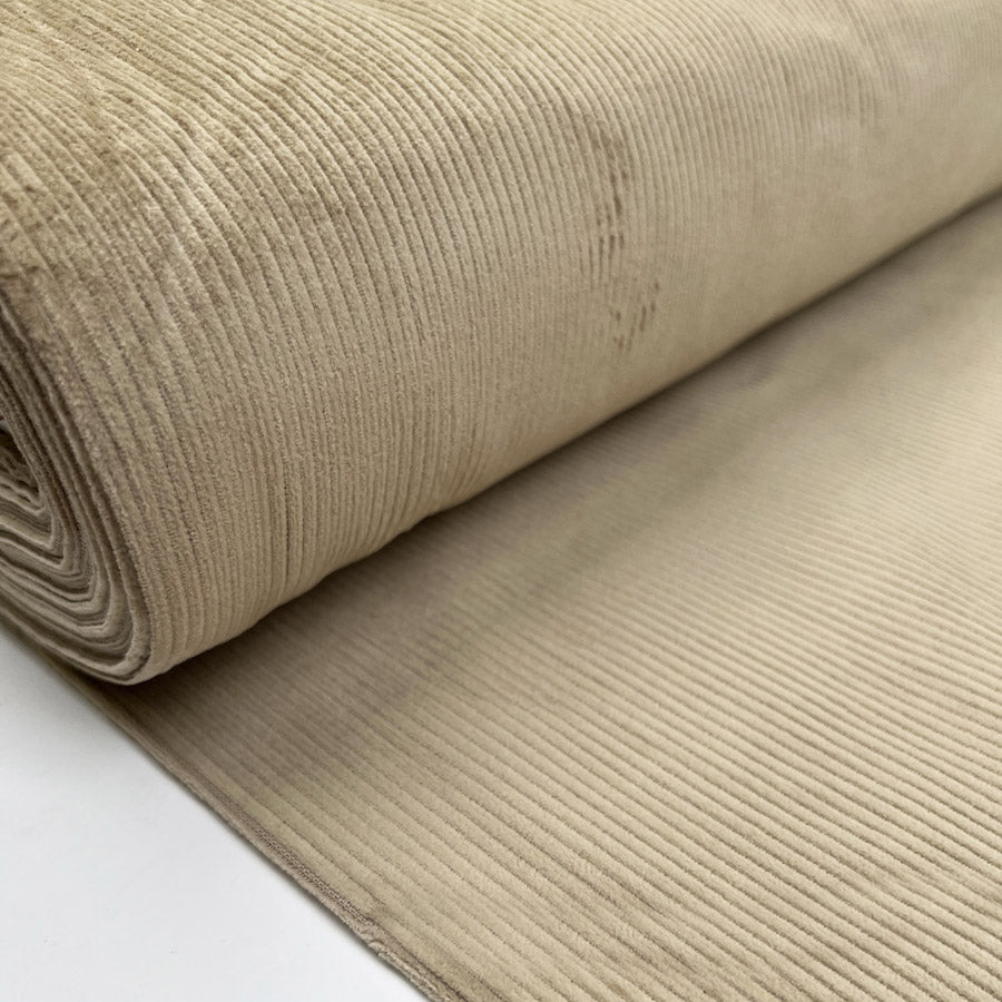 Stretch Corduroy Sand Cotton Elastane Heavyweight Trouser Fabric Bolt