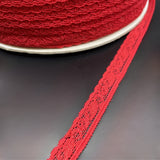 Stretch Lace Trim Red Roll