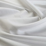 Stretch Lawn White Cotton Elastane Polyamide Fine Woven Shirting Fabric