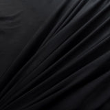 Stretch Suede Black Polyester Elastane Brushed Jersey Fabric