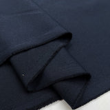 Stretch Twill Navy Blue Plain Polyester Viscose Elastane Suiting Fabric Fold