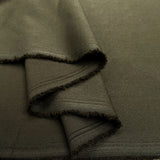 Stretch Twill Olive Green Plain Polyester Viscose Elastane Suiting Fabric Fold D8Bf492B 7105 478C Ae94 03947E1C187C