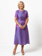 Style arc queenie woven dress pattern 6