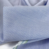 Summer Shirt Cotton Shirting Blue White Stripe Fol